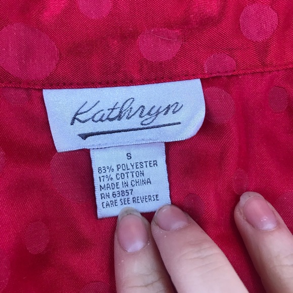 Red small Kathryn button up - Picture 15 of 15